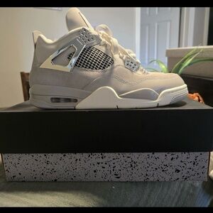 White and Silver Sneakers